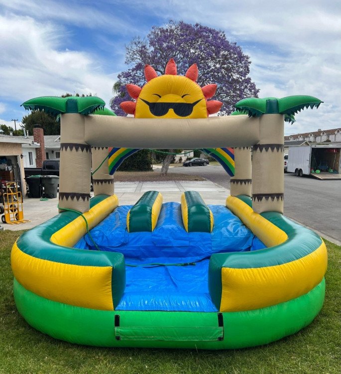 three lane slip and slide
