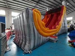 0206 1652933032 22' Volcanic eruption dual lane waterslide