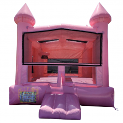 *13' x13' Pretty in Pink Glitter Castle Bounce House